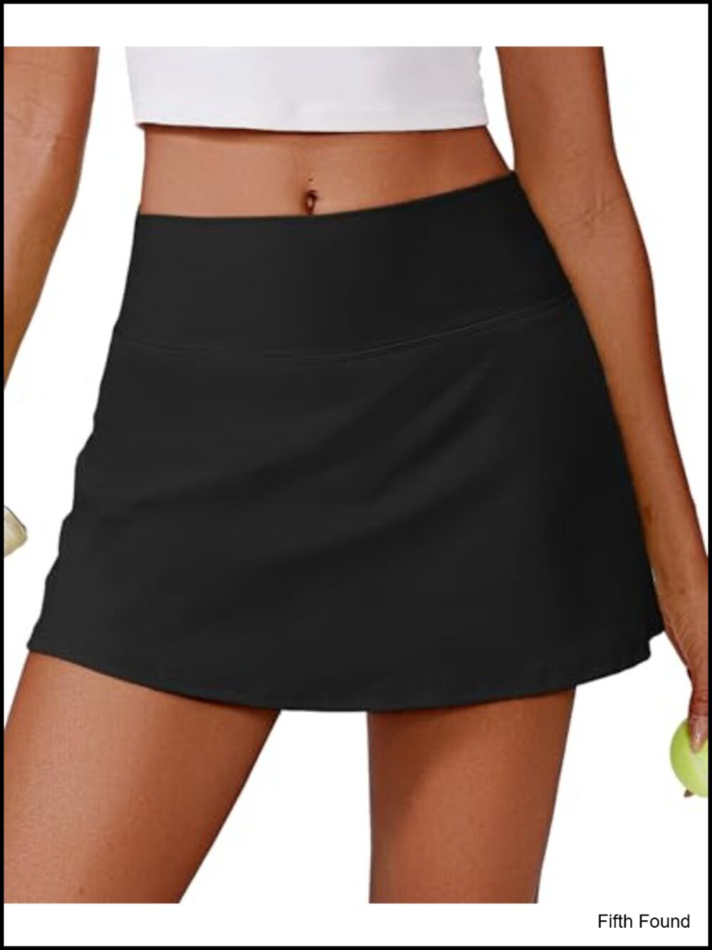14" High Waisted Tennis Skort with Pockets Built-In Shorts Golf Skirt